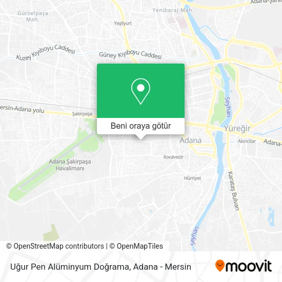 Uğur Pen Alüminyum Doğrama harita