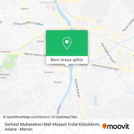 Serbest Muhasebeci Mali Müşavir Erdal Kökyıldırım harita