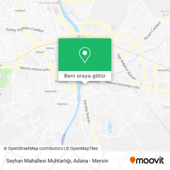 Seyhan Mahallesi Muhtarlığı harita
