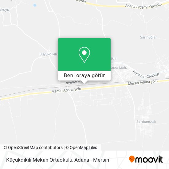 Küçükdikili Mekan Ortaokulu harita