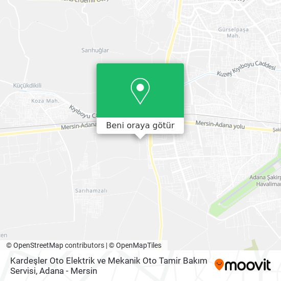 Kardeşler Oto Elektrik ve Mekanik Oto Tamir Bakım Servisi harita