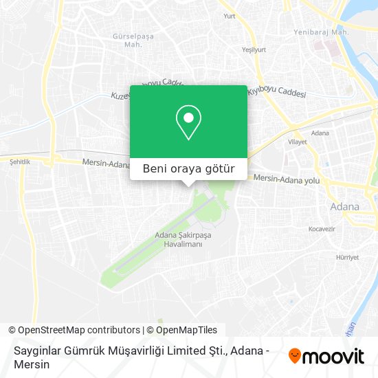 Sayginlar Gümrük Müşavirliği Limited Şti. harita