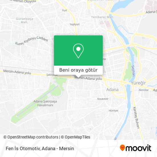 Fen İs Otomotiv harita