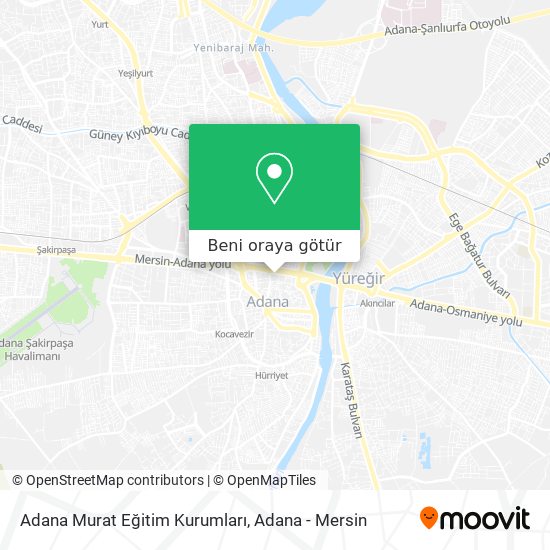 Adana Murat Eğitim Kurumları harita
