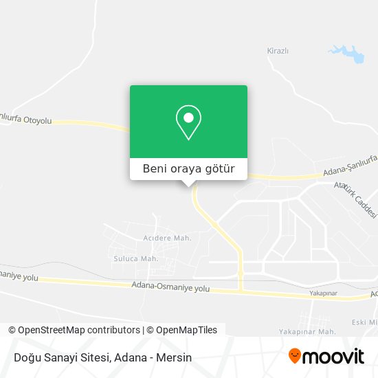 Doğu Sanayi Sitesi harita