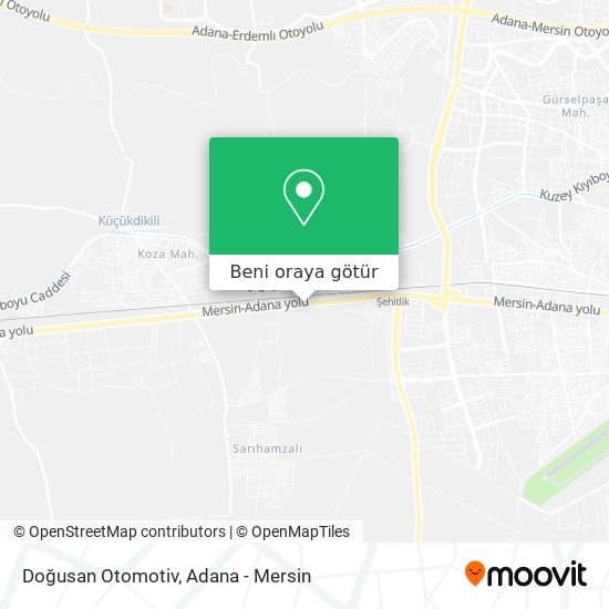 Doğusan Otomotiv harita