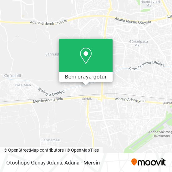 Otoshops Günay-Adana harita