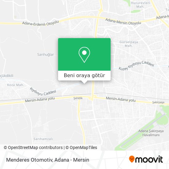 Menderes Otomotiv harita
