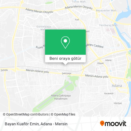 Bayan Kuaför Emin harita