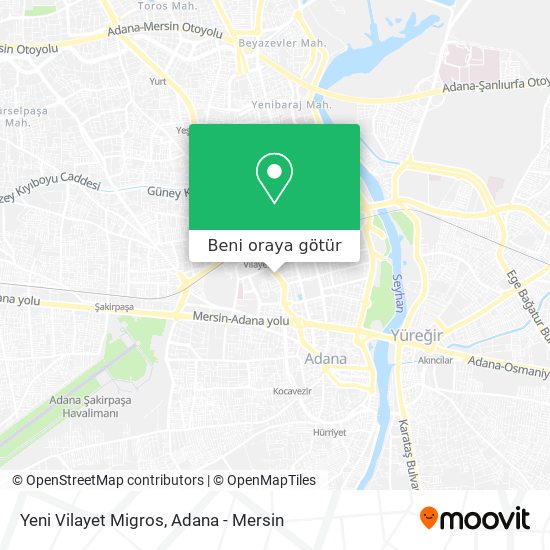 Yeni Vilayet Migros harita