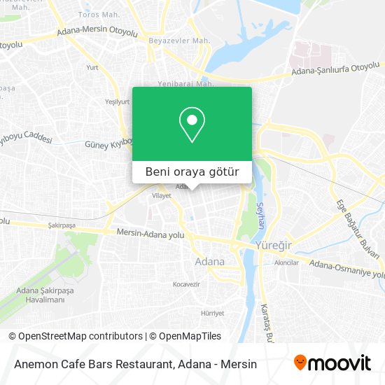 Anemon Cafe Bars Restaurant harita