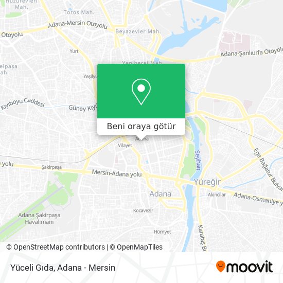 Yüceli Gıda harita