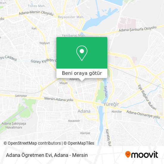 Adana Ögretmen Evi harita