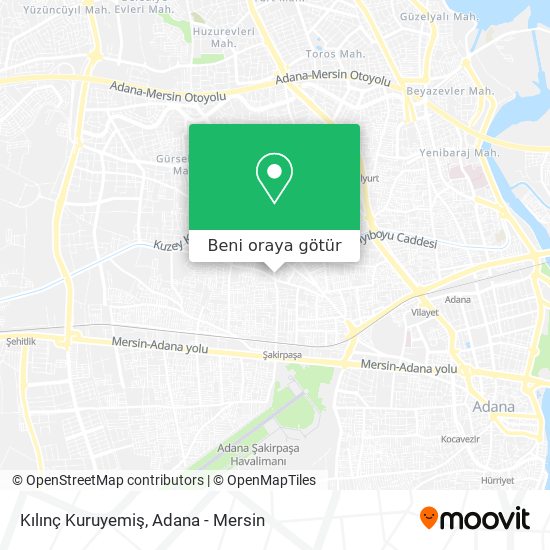 Kılınç Kuruyemiş harita