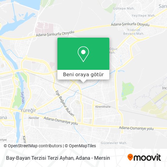 Bay-Bayan Terzisi Terzi Ayhan harita