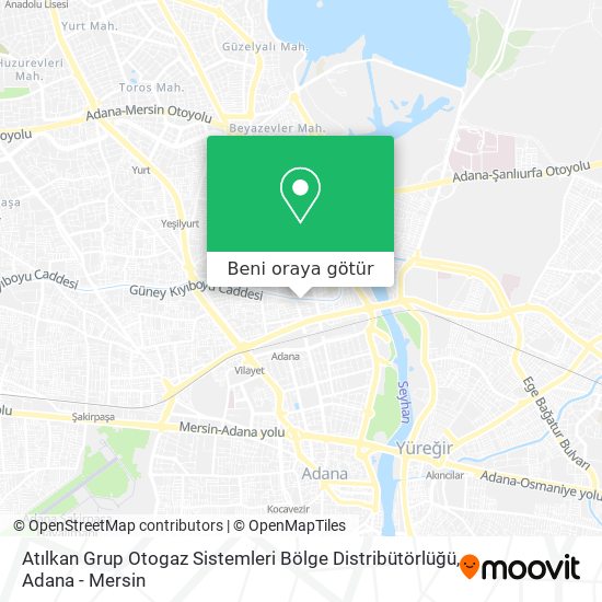 Atılkan Grup Otogaz Sistemleri Bölge Distribütörlüğü harita