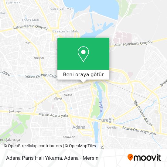 Adana Paris Halı Yıkama harita