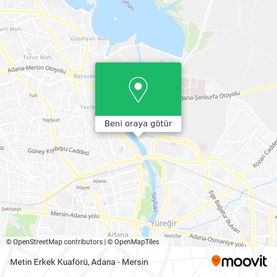 Metin Erkek Kuaförü harita