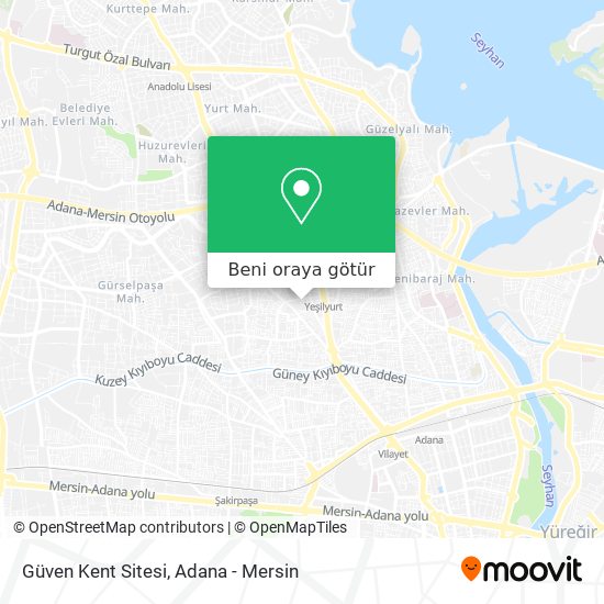 Güven Kent Sitesi harita
