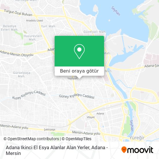 Adana Ikinci El Esya Alanlar Alan Yerler harita