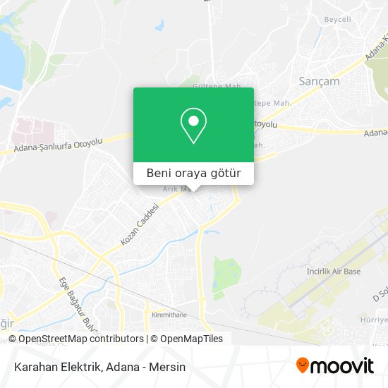 Karahan Elektrik harita