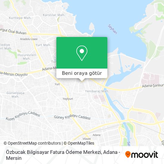 Özbucak Bilgisayar Fatura Ödeme Merkezi harita