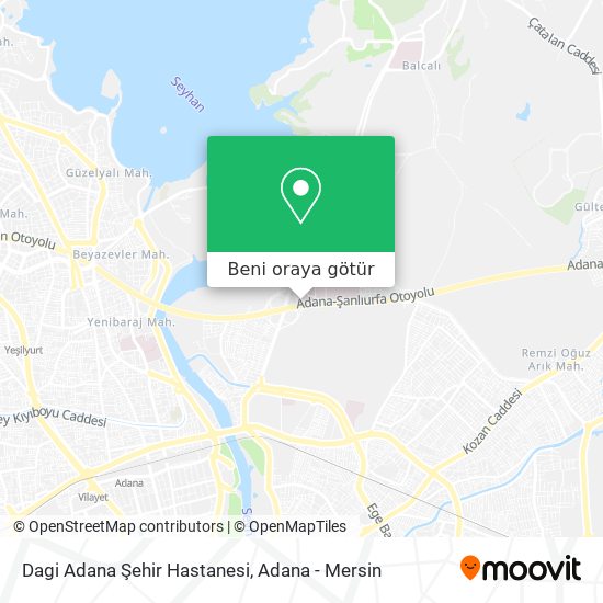 Dagi Adana Şehir Hastanesi harita