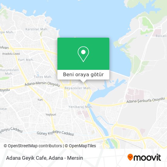 Adana Geyik Cafe harita