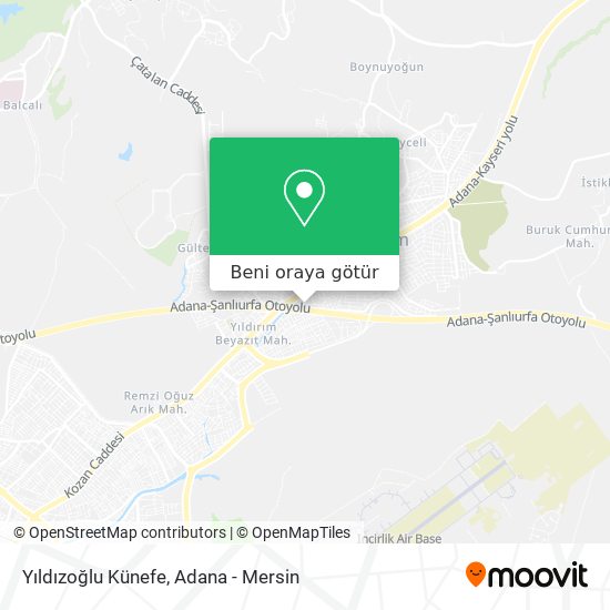 Yıldızoğlu Künefe harita