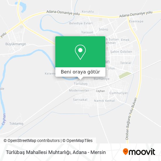 Türlübaş Mahallesi Muhtarlığı harita