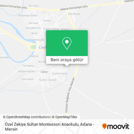 Özel Zekiye Sultan Montessori Anaokulu harita