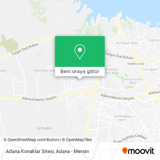 Adana Konaklar Sitesi harita