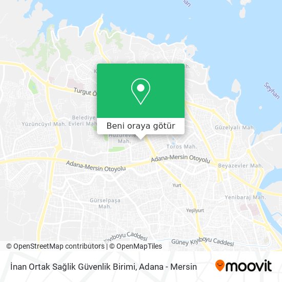 İnan Ortak Sağlik Güvenlik Birimi harita