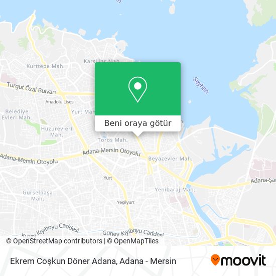 Ekrem Coşkun Döner Adana harita