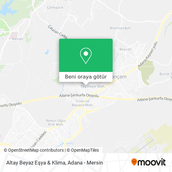Altay Beyaz Eşya & Klima harita