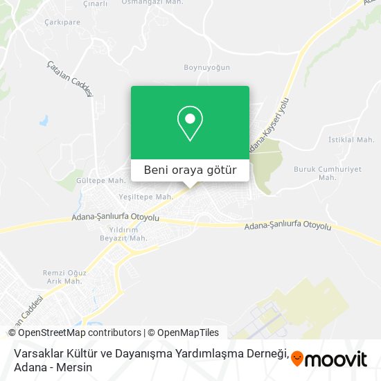 Varsaklar Kültür ve Dayanışma Yardımlaşma Derneği harita