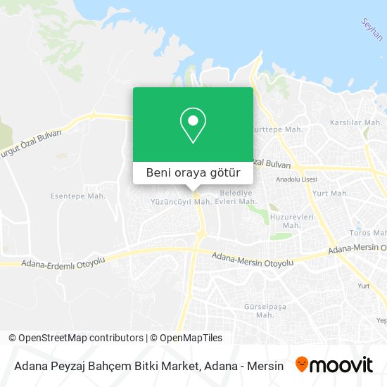 Adana Peyzaj Bahçem Bitki Market harita