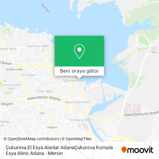 Çukurova El Esya Alanlar AdanaÇukurova Komple Esya Alinir harita
