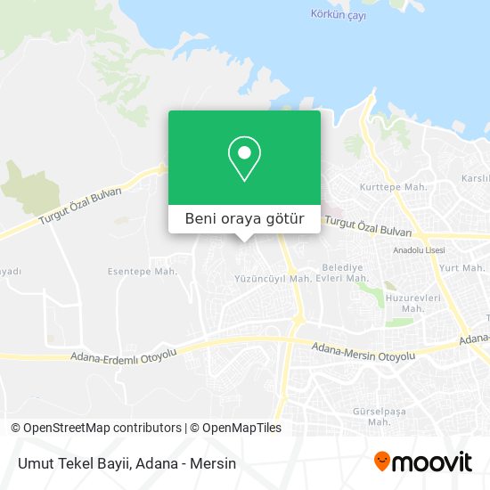 Umut Tekel Bayii harita