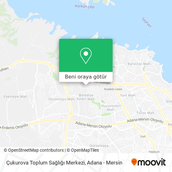 Çukurova Toplum Sağlığı Merkezi harita