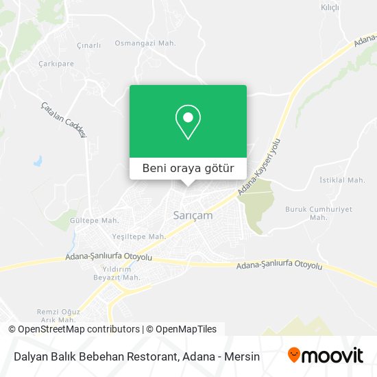 Dalyan Balık Bebehan Restorant harita