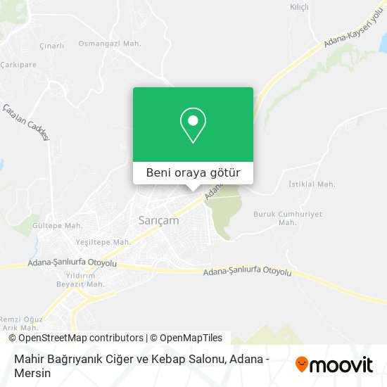 Mahir Bağrıyanık Ciğer ve Kebap Salonu harita