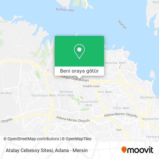 Atalay Cebesoy Sitesi harita
