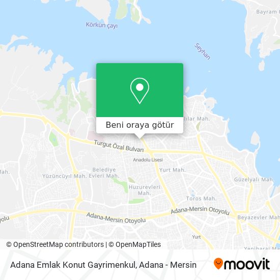 Adana Emlak Konut Gayrimenkul harita
