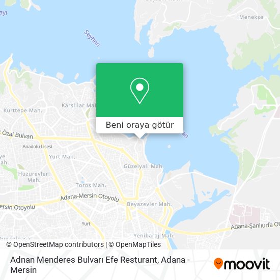 Adnan Menderes Bulvarı Efe Resturant harita