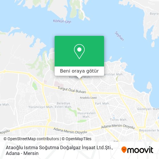 Ataoğlu Isıtma Soğutma Doğalgaz İnşaat Ltd.Şti. harita