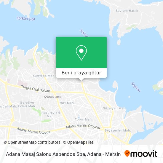 Adana Masaj Salonu Aspendos Spa harita