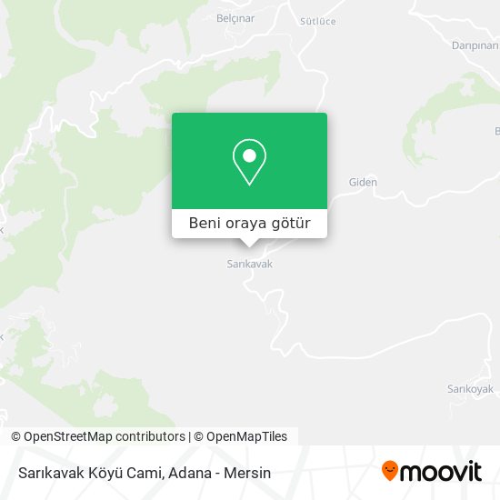 Sarıkavak Köyü Cami harita
