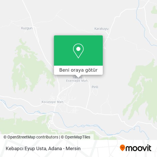 Kebapcı Eyup Usta harita