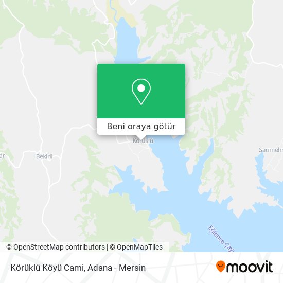 Körüklü Köyü Cami harita